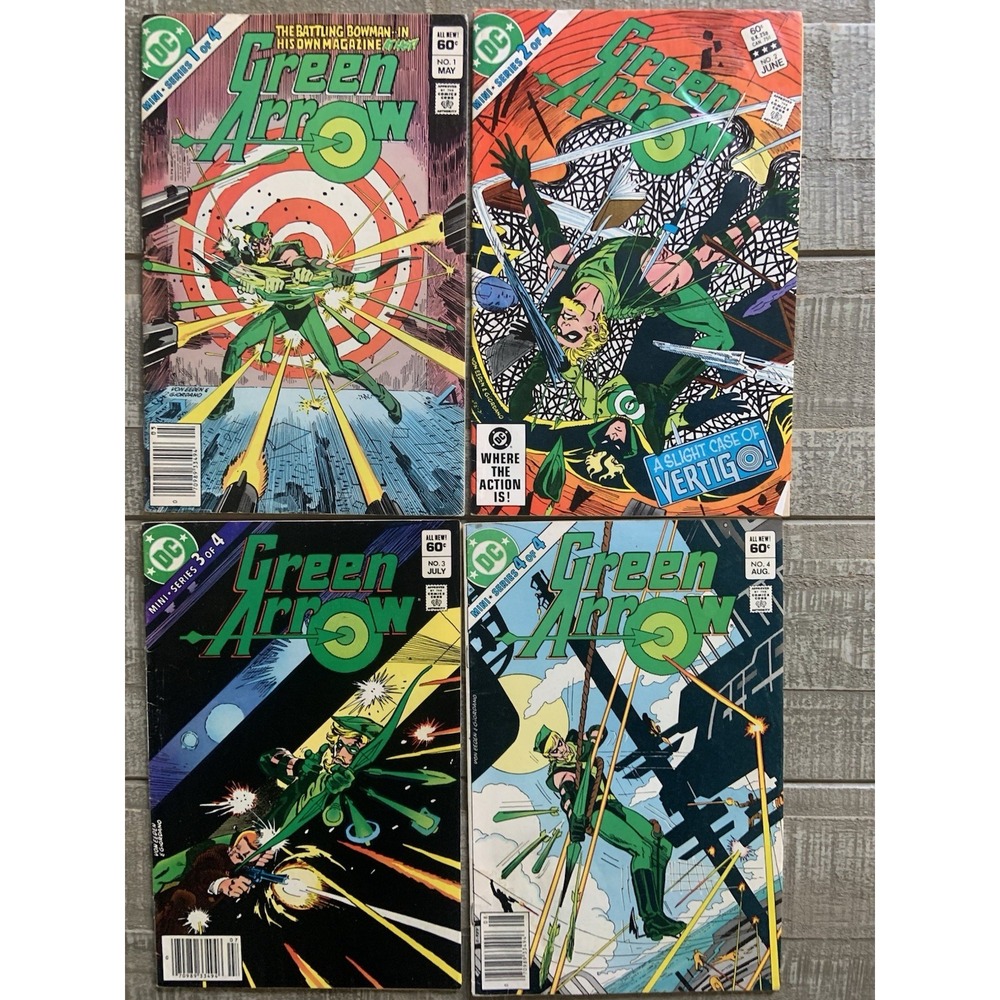 GREEN‎ ARROW 1-4 1983 DC Comics MINI SERIES Newsstand Copies